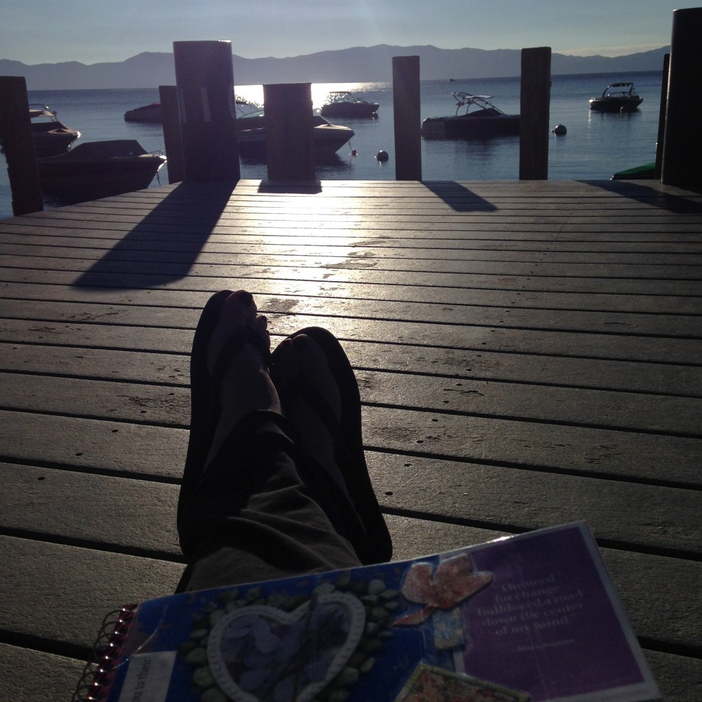 moments on Lake Tahoe dock