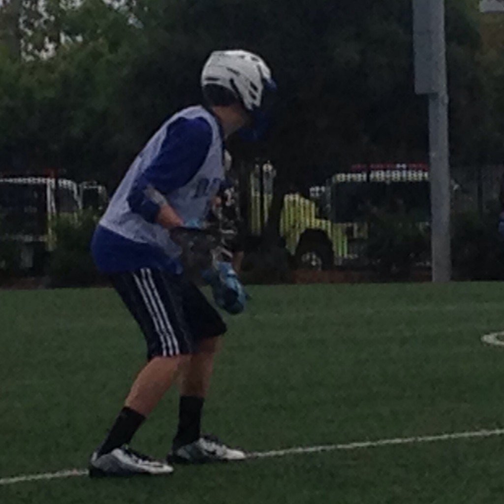 C playing lacrosse