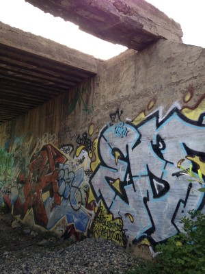 Graffiti on Donner Summit Train Tunnel