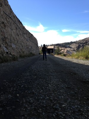 Along Donner Summit Train Tunnel road