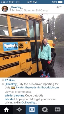 My girl can drive a bus!