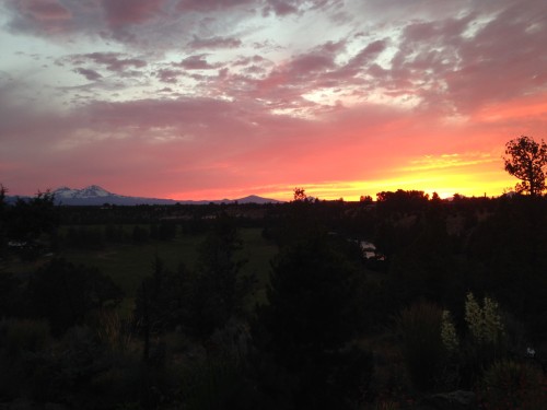 sunset in Bend, Oregon