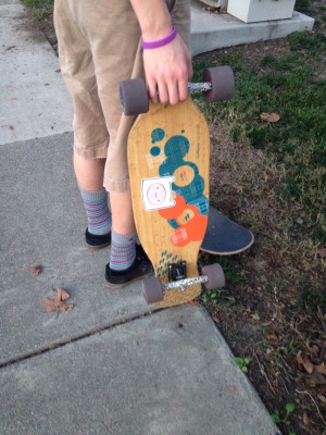 boy with skateboard