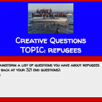 refugee creative questions thinking