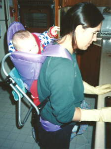 jen and lily in kitchen