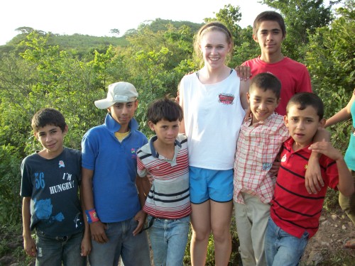 Lily and her Agua Fria, Nicaragua brothers.
